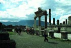 Photo of Pompeii forum, Mt. Vesuvius in background